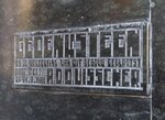Gedenksteen.
<br/>
2/2018
